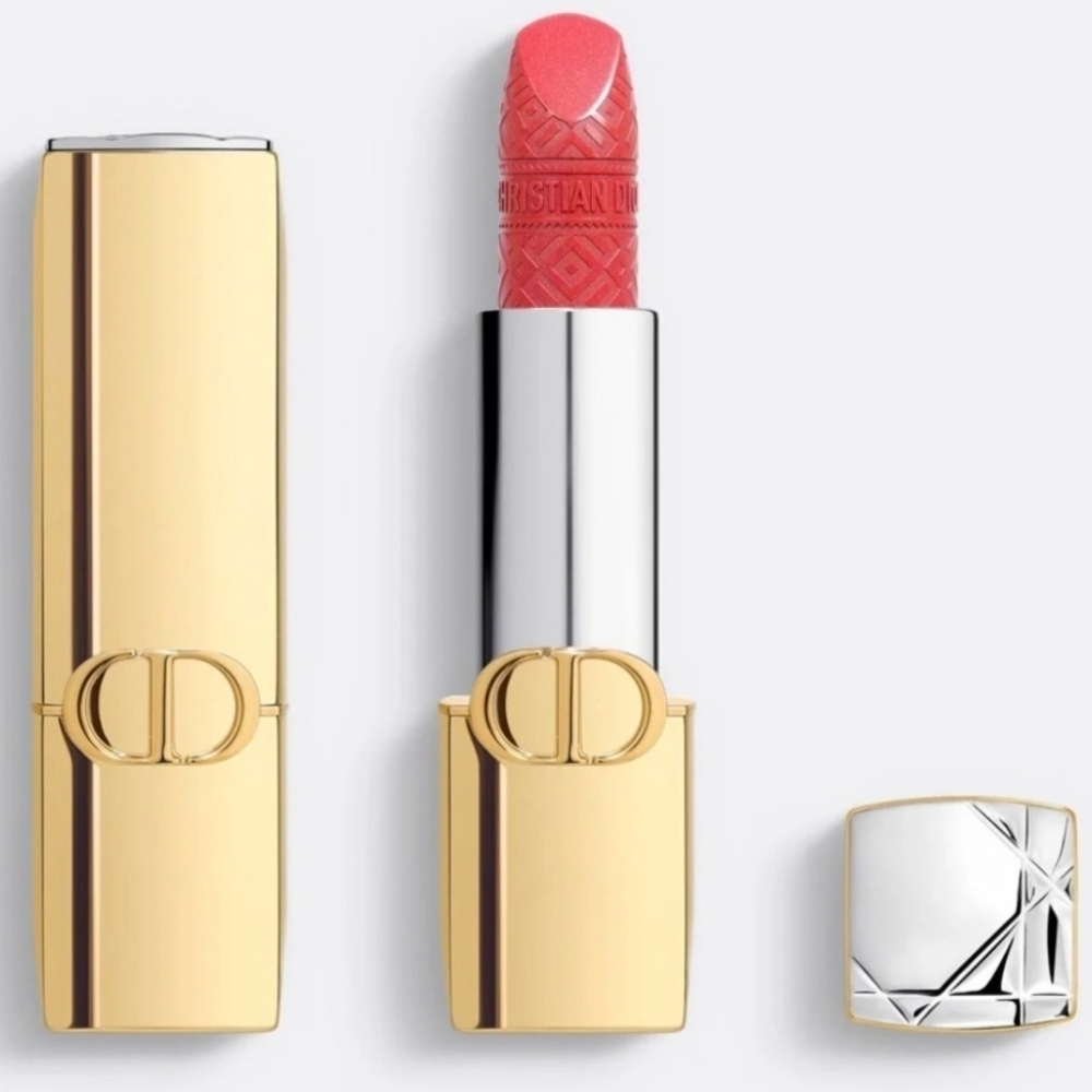Limited Holiday Edition Dior Rouge Satin Lipstick: Royal Coral (374), New